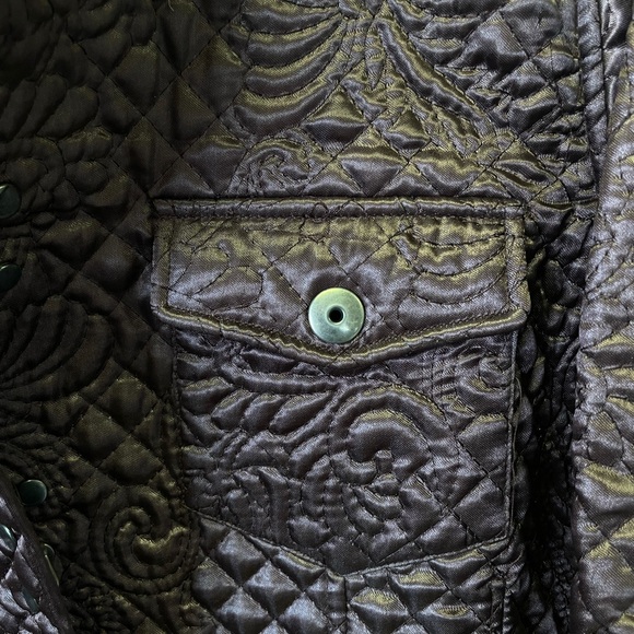 Motto Your Style Mantra Quilted Brown Coat New - Picture 13 of 14